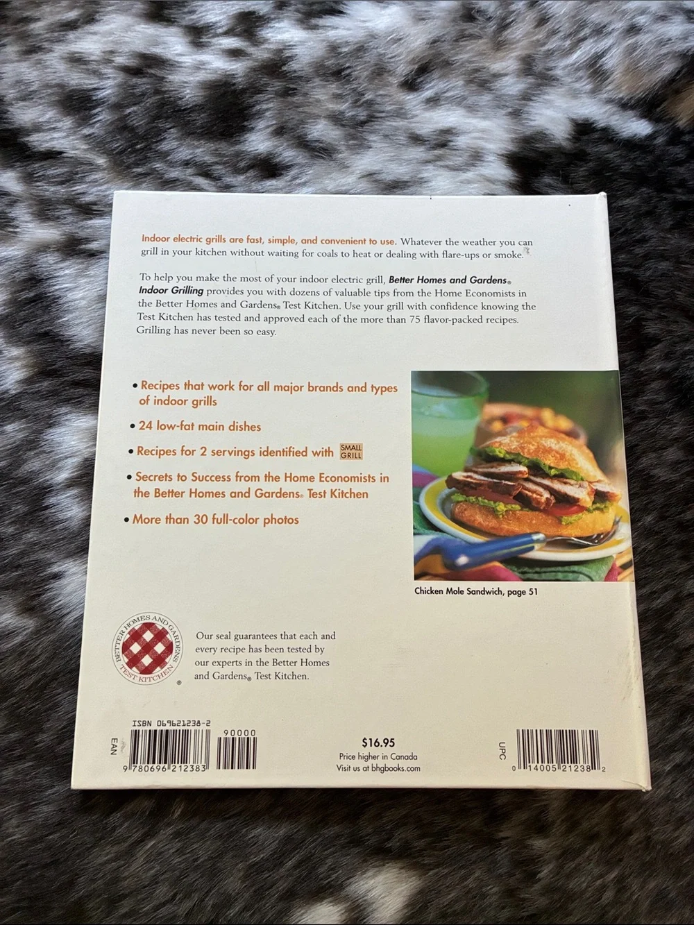 Better Homes And Gardens Indoor Grilling Cookbook - Black and Yellow Cover
